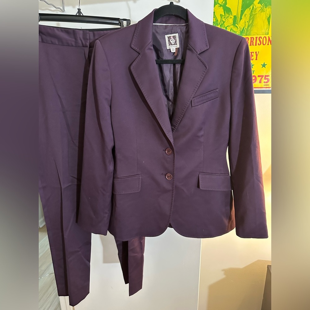 Women's Purple Blazer and Pants Set